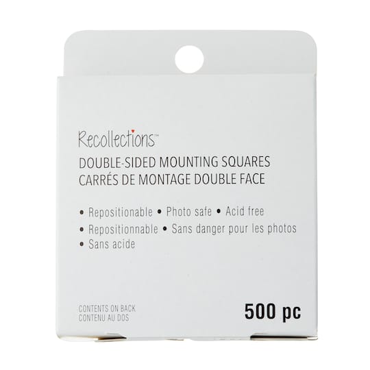 12 Packs: 500 ct. (6000 total) Double-Sided Repositionable Mounting Squares by Recollections&#x2122;